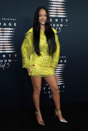 Mandatory Credit: Photo by Jordan Strauss/Invision/AP/Shutterstock (12458244l)
Musician and entrepreneur Rihanna attends an event for her lingerie line Savage X Fenty at the Westin Bonaventure Hotel in Los Angeles on on . The lingerie fashion show, "Savage X Fenty Show Vol. 3," will premiere Friday on Amazon Prime Video
Savage X Fenty Event, Los Angeles, United States - 28 Aug 2021