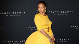 New York City, NY  - Rihanna at the Fenty Beauty by Rihanna launch in Brooklyn, New York City.  ****** BYLINE MUST READ : ©Spread Pictures ******  ****** Please hide the children's faces prior to the publication ******  ****** No Web Usage before agreement ******  ****** Strictly No Mobile Phone Application or Apps use without our Prior Agreement ******  Enquiries at photo@spreadpictures.com